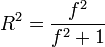 R<sup>2</sup> for Cohen's f<sup>2</sup> effect size formula