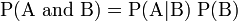 Joint probability value formula